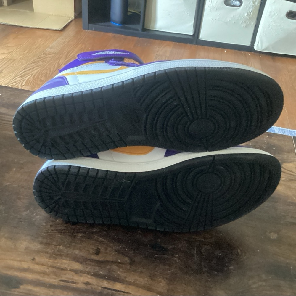 Jordan Purple and Yellow Sneakers - Picture 7 of 8